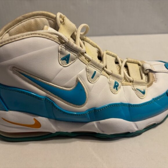 NIKE air max uptempo 95 size 10 white blue fury - Picture 3 of 7